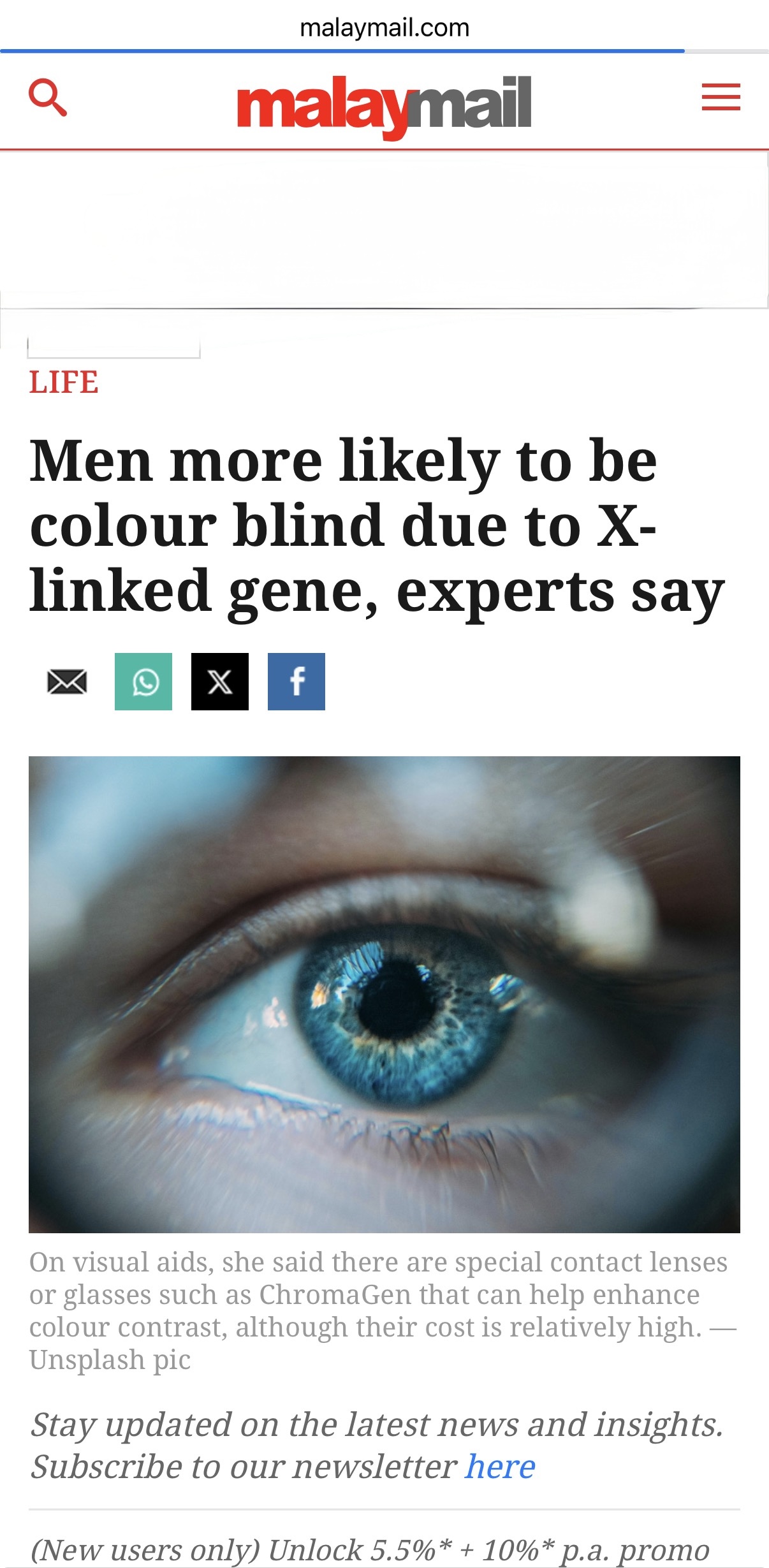 Color blindness genetic inheritance illustration